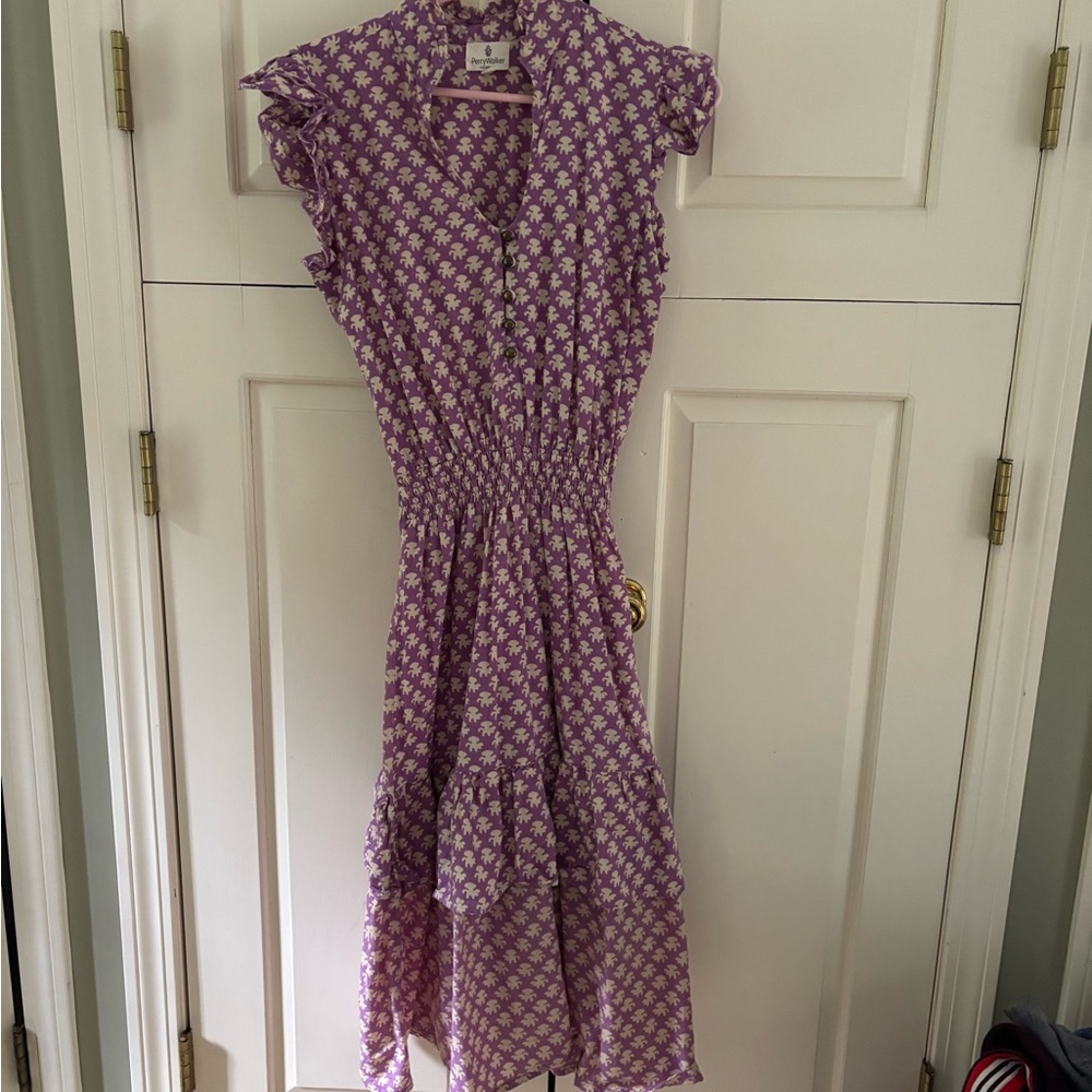 Purple Ruffled Women's Dress
